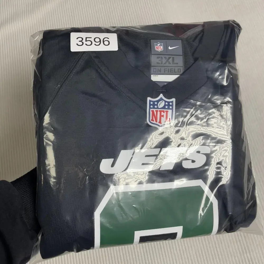 New York Jets Jersey Mens 3XL Black NFL Football Nike Aaron Rodgers 8 On Field